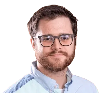 A headshot of zach patrick